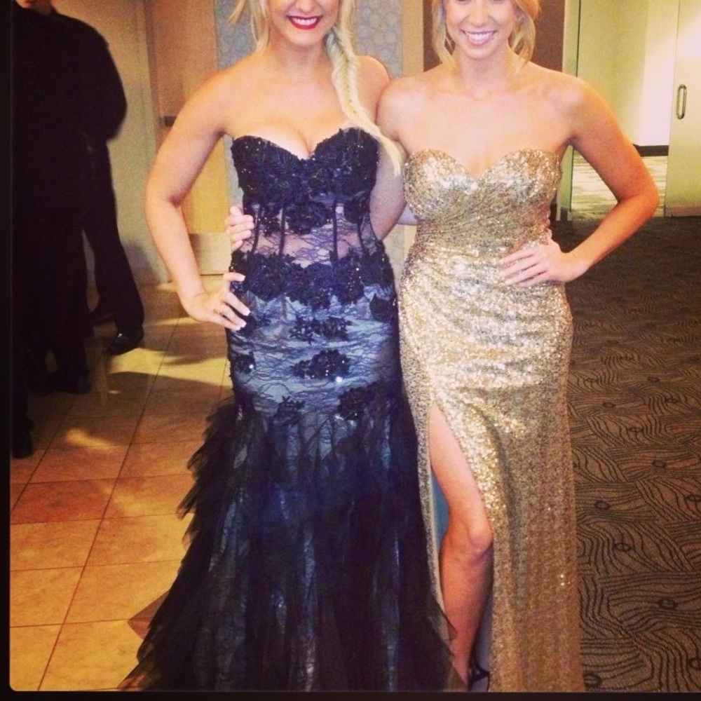 Black jovani formal prom dress